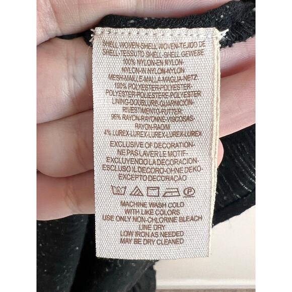 Free People Panama City Bell Sleeve Swing Mini Dress Black Women's Size Medium - Picture 10 of 13